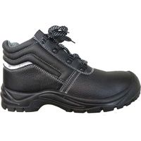 Cubierta de zapato alta alta P. 42 S1p Negro punta + suela inoxidable 19455-42