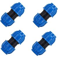 accesorios para tuberías de agua, conector recto de plástico PE de 32 mm a 32 mm, adaptador para tuberías de agua, accesorios para tuberías de PPR, PE y PVC.