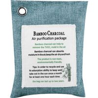Sac de Charbon Purificateur D'air Naturel De Bois Activé Bambou Absorbeur D'odeur Eliminator Home Chaussures De Voiture Désodorisant pour Fridgerator Toilette Salles De Bains(Bleu foncé)