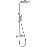 Colonna doccia termostatica Huber Quadro 35 con miscelatore a corpo fredda