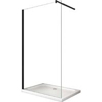 Glaswerk Westfalen - LiLy 70x200 cm Walk in Duschwand Klarglas Schwarz