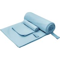 Ensemble de deux serviettes de sport bleues