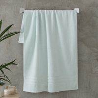 Catherine Lansfield Zero Twist - Asciugamano da bagno in cotone morbido e assorbente, colore: blu uovo d'anatra
