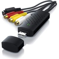 Enregistreur Boîtier d'acquisition Convertisseur Audio Vidéo Capture USB 2.0 Audio Video Grabber VHS Nouvelle Version Nouveau Logiciel Compatible Windows 10