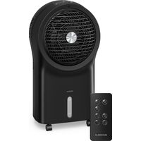 Klarstein Rafraichisseur d’Air, Refroidisseur d’Air Portable 6L, Télécommande, Minuterie, Roulettes, Ventilateur pour Chambre 30m², Noir