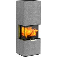Olsberg Kaminofen OSORNO S 5,7 kW Ofen Kamin Holzofen Bausatz 'Naturstein/Serpentin'