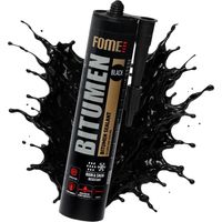 Mastic bitumineux d’étanchéité FOME FLEX Bitumen – collage toiture, scellement joints, extérieur résistant aux intempéries – 300 ml