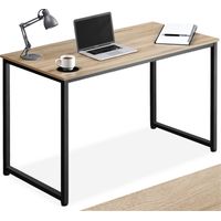 Bureau style industriel en panneau aggloméré bois clair