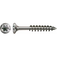 SPAX Fassadenschraube, 4,5 x 50 mm, 500 St, Teilgewinde, Linsensenkkopf, CUT-Spitze, Edelstahl rostfrei A2 - 25170004505022