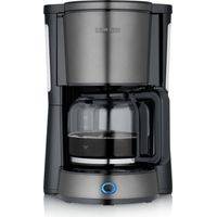 Severin 9340 Macchina per il caffè Nero, acciaio inox