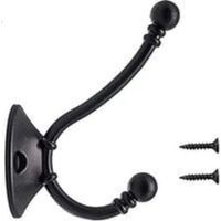 8Pcs Plus Gros Patère Porte Manteau Murale Vintage Crochet Métal De Porte Chapeau Crochet Rétro pour Porte-Manteau Salle de Bain Cuisine,noir(96mm60mm34mm)
