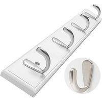 Range-Chaussures, Porte-Manteau Mural, Porte-Manteau en Bois, Crochets Muraux, Porte-Manteau Mural, Porte-Manteau en Acier Inoxydable, Porte-Manteau, Porte D'entrée, Organisation de Rangement A