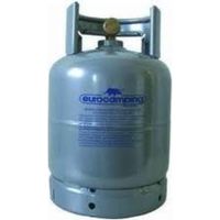 Bouteille de propane rechargeable 1 kg – Robinet de sécurité – Gaz GPL approuvé pour espaces confinés – Compatible avec appareils de camping – Eurocamping
