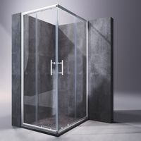 SONNI 1200x760x1950mm box doccia ingresso angolare doppia porta scorrevole vero schermo doccia in vetro