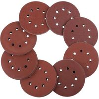 Zubehör für Exzenterschleifer: 125-mm-Klett-Schleifscheiben – 100 Stück Schleifpapier für Exzenterschleifer, je 8 Löcher, 20 Stück in den Körnungen 60/80/100/120/240, rundes Exzenterschleifpapier, 125