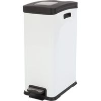 Poubelle à pédale EKO Rejoice 30L Blanc