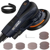 MAXXT Bürstenloser Exzenter Schleifer 230V: 5.0mm Exzentrizität, Vielseitiger Elektrischer Schleifer mit einstellbarer Geschwindigkeit und 10 Schleifscheiben, 150mm Backing Pads, für Holzoberflächen