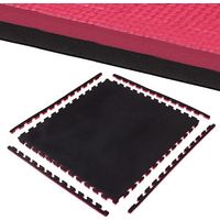 Große Schaumstoffmatte 100x100cm, 2cm dick, beidseitig bedruckt, für Judo- und MMA-Training.