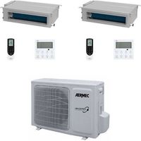 Aermec Climatizzatore Dual Split Canalizzato MPG/D 9+9 con MPG420 R-32 Inverter Comando Incluso Classe A++