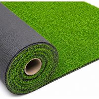 Erba Sintetica Prato Sintetico per Giardino e Balcone Tappeto in Finta Erba 10mm - MISURA: 2 x 25 m