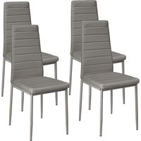 Set di 4 sedie da pranzo stile contemporaneo -Grigio