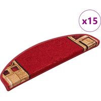 Vidaxl – Tapis de sécurité auto-adhésifs pour escaliers – Lot de 15 – 65x21 cm – 100% polyamide – Antidérapants et insonorisants