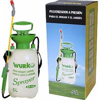 WURKO pulverizador bomba 5 l 5480 , Pulverizador con bomba 5 L SXCS5A, WurkoPulverizador de presión para casa y jardínPara uso con pesticidas, desinfectantes o médicosL