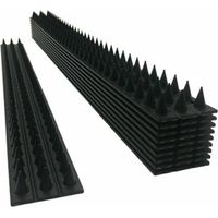 KZQ – Lot de 10 pics répulsifs anti-oiseaux – Dissuasion efficace pour clôtures et murs – Matériau plastique – Installation facile