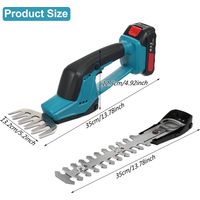 Taille-haie sans fil au lithium, taille-haie portable à double usage, taille-haie électrique à batterie 21 V, taille-haie