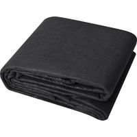 Mophorn 10x100ft 8oz Vlies-Geotextilstoff, strapazierfähiger Unkrautschutz-Bodenbelag für Einfahrten, Landschaften, Sickergräben, schwarz