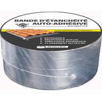 Méduze - Bande d’étanchéité autocollante alu/butyle 50mm x 15m - Polyvalente - Flexible - Application facile - Durable
