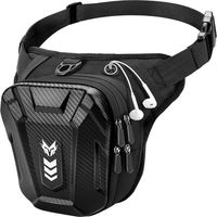 Sac De Cuissarde - Polyester Impermeable - Pour Moto VTT Randonnee - Ajustable 32-70 Cm - Noir - 1 Piece