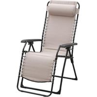 Relax matelassé pliant pour l'extérieur Roma taupe