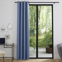 Rideaux occultant bleu tendre 140 x 260 cm