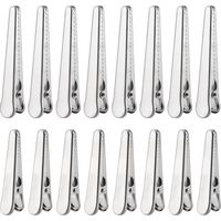Lntyq Lebensmittelbeutelclips, 16er-Set in 2 Größen (9 cm und 11,5 cm), Edelstahlverschluss. Für Lebensmittelbeutel, Brotbeutel usw.
