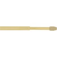2 Barras de cortina extensibles de 30/50cm con 4 ganchos dorados - Mobois