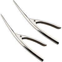 Éplucheur de crevettes, lot de 2 outils pour déveiner les crevettes, couteau éplucheur de crevettes en acier inoxydable, utilisable pour éplucher les crevettes crues ou cuites.