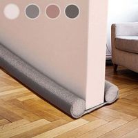 Boudin de Porte 94 cm, Joint de Porte Boudin de Porte avec Double Joint Boudin de Porte pour Bloqueur de Bruit de Porte Boudin de Porte Coupe-Vent et Bouchon de Ventilation de Porte, Gris