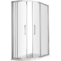 Balterley Kinvaston 1000x800mm Offset Quadrant Shower Enclosure with 8mm Glass, Bar Handle & Easyfit System - Chrome