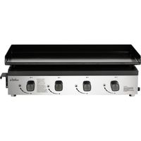 Plancha à gaz 4 brûleurs en acier – Puissance 10 kW – Surface de cuisson 71x39,5 cm – Allumage piézo – Nettoyage facile avec plaque amovible – Bighorn