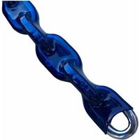 Cadena recubierta de 8 mm de ancho, 120 cm, cuadrada, con orificio