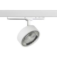 Hole - Proiettore LED a binario trifase 13W 3000K CRI90 IP20 ottica 38° in alluminio pressofuso, finitura bianco/bianco - Rossini Group