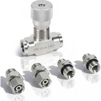 Valve de contrôle de débit pour mini-pelle STB 0.8-2 tonnes - Raccord 3/8 pouces avec connexion M14 bidirectionnelle