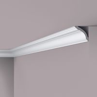 Eckleiste NMC WT15 WALLSTYL Noel Marquet Deckenleiste Stuckleiste Zierleiste Zeitloses Klassisches Design weiß 2 m