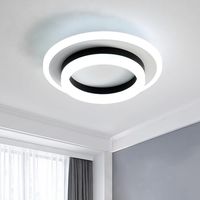 COMELY Plafoniera LED moderna, Lampada da soffitto 24 W, 1920 lumen 6000 K, Plafoniera bianca fredda 20 cm, per camera da letto, soggiorno