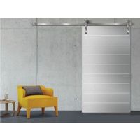 PETTITI BINARIO PER PORTA SCORREVOLE MODERNA INOX KRI80/AU