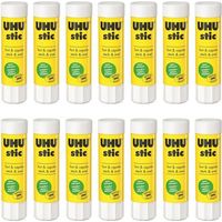 Lot 14 bâtons de colle blanche UHU 40G