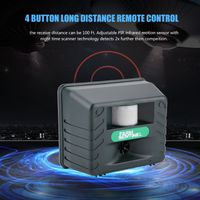 Répulsif électronique à ultrasons pour oiseaux et animaux sauvages, 4 alarmes sonores, extérieur, 220 V (UE)