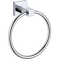Porte-serviettes, anneaux porte-serviettes chromés, porte-serviettes mural en acier inoxydable, porte-serviettes rond, convient pour la salle de bain et la cuisine.