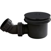 Nuie Black Mega Flow Shower Waste 90mm